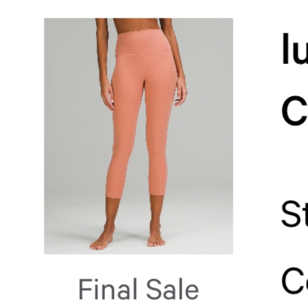 EUC Lululemon Align High Rise 23”